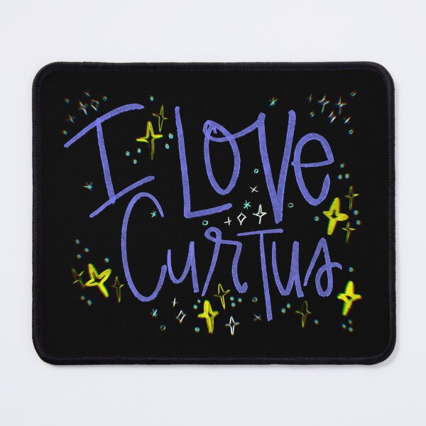 Item preview, I LOVE CURTUS CUSTOM NAME PURPLE  designed and sold by GIVENGRACE.ART.