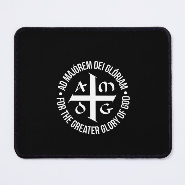 Item preview, Ad maiorem Dei gloriam "For the greater glory of God." LogoMotto Essential T-Shirt designed and sold by KathrinPlatins.