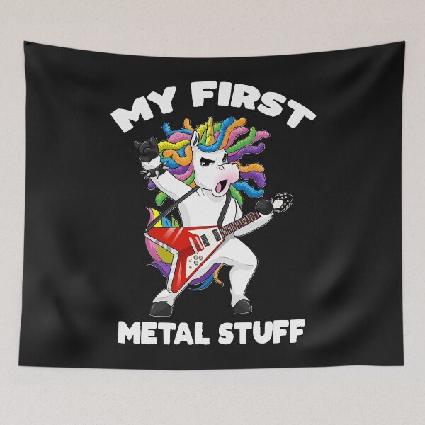 Item preview, Kids My first metal Stuff Unicorn Heavy Metal Festival Essential T-Shirt designed and sold by TabiusTa.