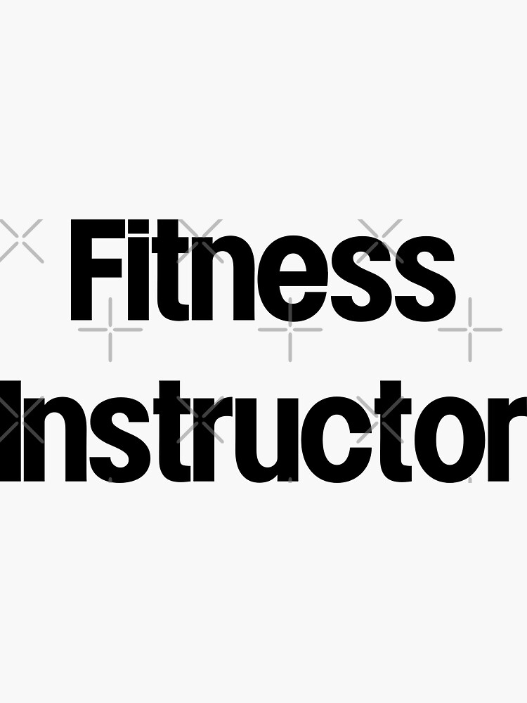 "Fitness Instructor Funny Gym Meme Workout" Sticker for Sale by