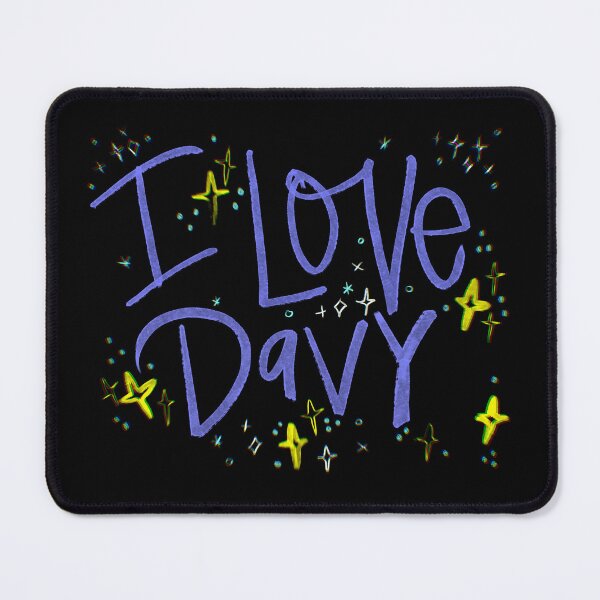 Item preview, I LOVE DAVY NAME PURPLE designed and sold by GIVENGRACE.ART.