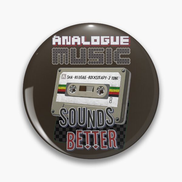 Item preview, Retro Music : Cassette Tape - Analogue Music Sounds Better - Ska, Reggae, Rocksteady, 2-Tone designed and sold by RetroTeeStudio.