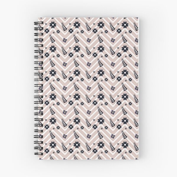 Item preview, Mountain Ash Collection - Beige floral and chevron surface pattern  designed and sold by Missing In Art.
