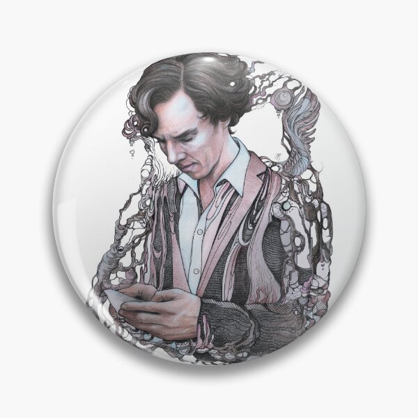 Item preview, Sherlock, Benedict Cumberbatch, Pencil sketch designed and sold by TendaLee.