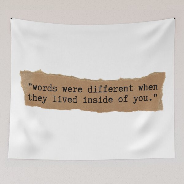 Item preview, "Words Were Different When They Lived Inside Of You" designed and sold by MadeByMeera.