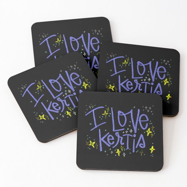 Item preview, I LOVE KERTIS CUSTOM NAME PURPLE designed and sold by GIVENGRACE.ART.