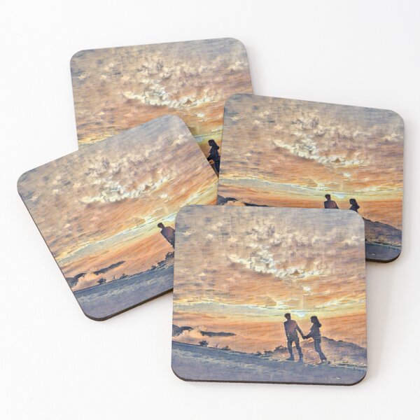 Item preview, Couple under sunset art designed and sold by DopeDesign111.