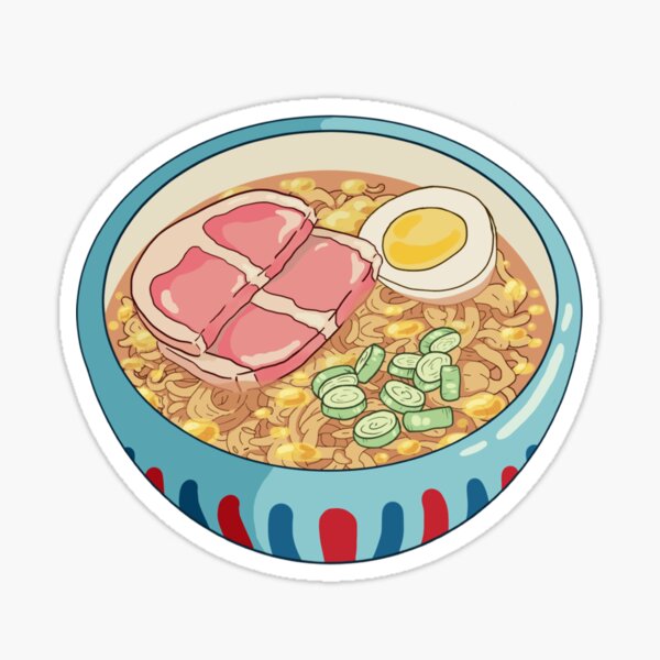 droog tsunami Dicteren Ponyo Ramen Sticker" Sticker for Sale by AaravBrook | Redbubble