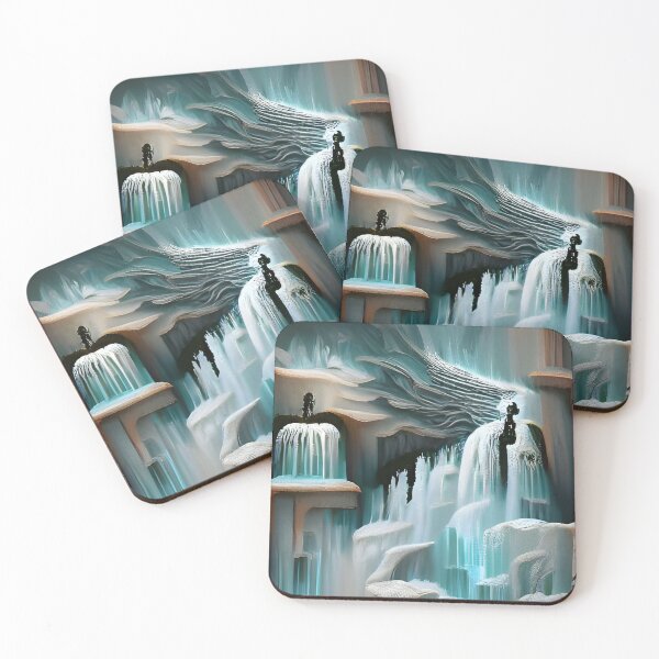 Item preview, City of Ice,Fantasy Landscape 4k concept art designed and sold by CLoudyHermit.