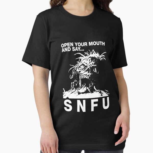Item preview, SNFU Open Your Mouth Essential T-Shirt Essential T-Shirt designed and sold by DetlefGrube.