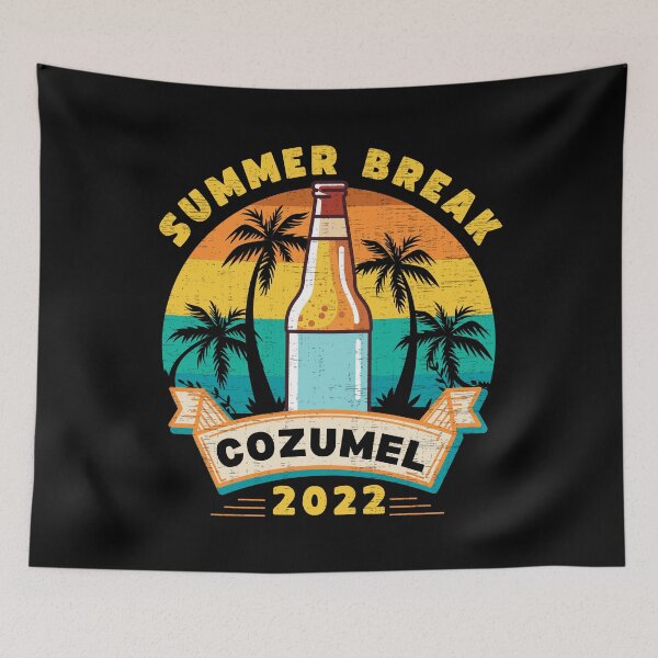 Item preview, Cozumel Mexico Beach Summer Vacation Palm Trees Sunset designed and sold by retrodesigner14.