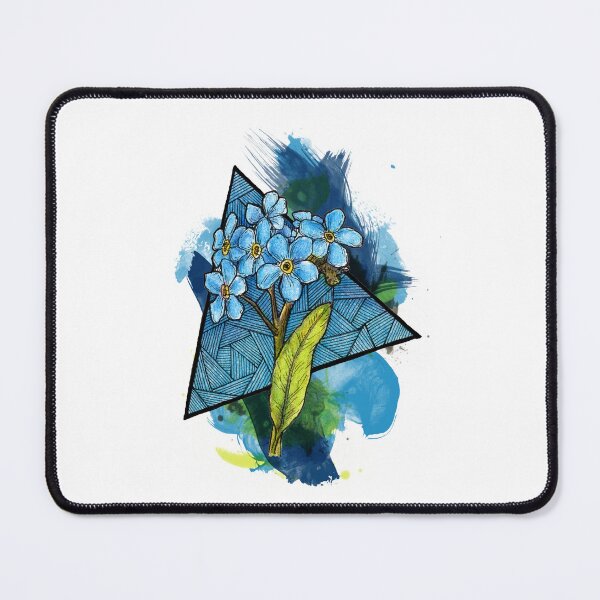 Item preview, Baby Blue Forget-Me-Not Triangle designed and sold by Art by Sylph.