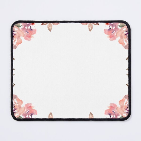 Item preview, Pastel Colored Floral Patterns - Watercolor Flower Frame designed and sold by JanviRamani.
