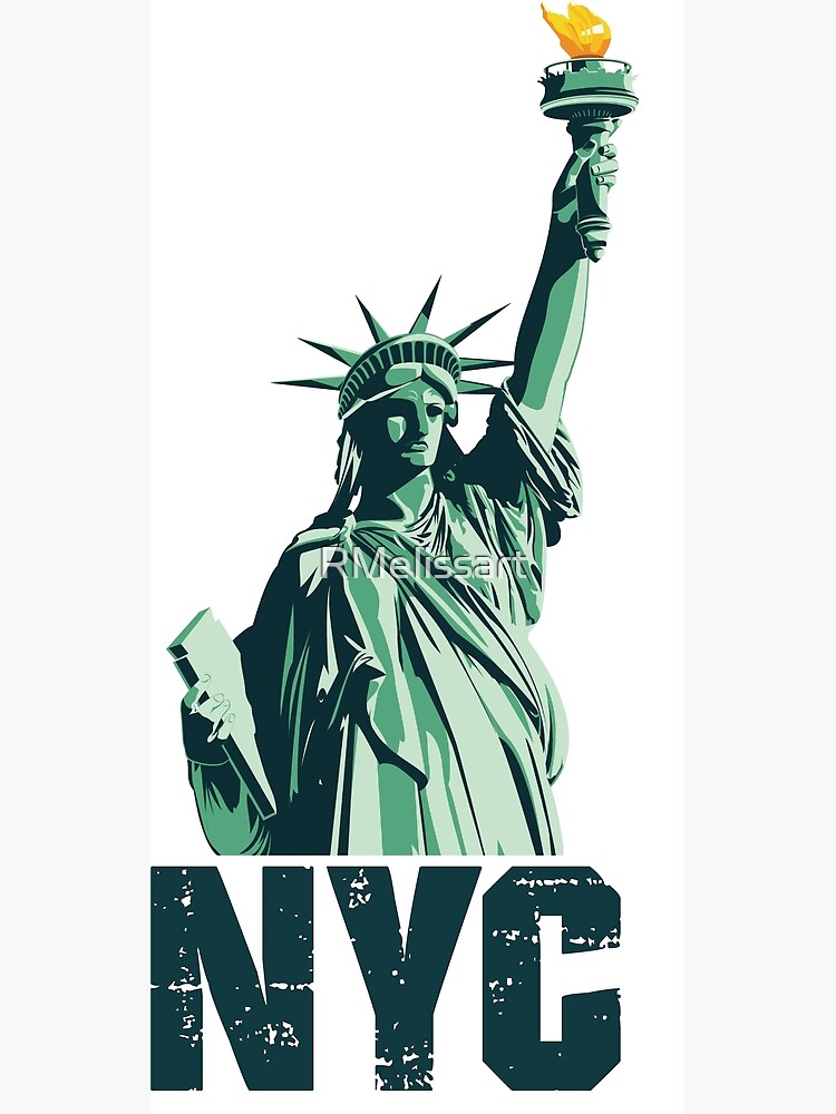 New York City Nyc Statue Of Liberty Poster For Sale By Rmelissart Redbubble 