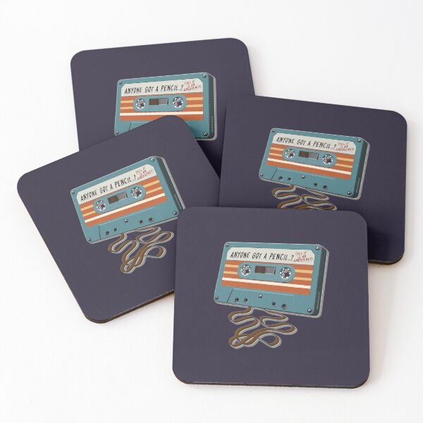 Item preview, ANYONE GOT A PENCIL? (Yes, It Is An Emergency) - Retro Music : Cassette Tape (Cyan / Orange) designed and sold by RetroTeeStudio.
