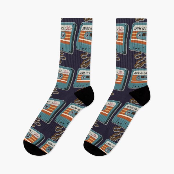 Item preview, ANYONE GOT A PENCIL? (Yes, It Is An Emergency) - Retro Music : Cassette Tape (Cyan / Orange) designed and sold by RetroTeeStudio.