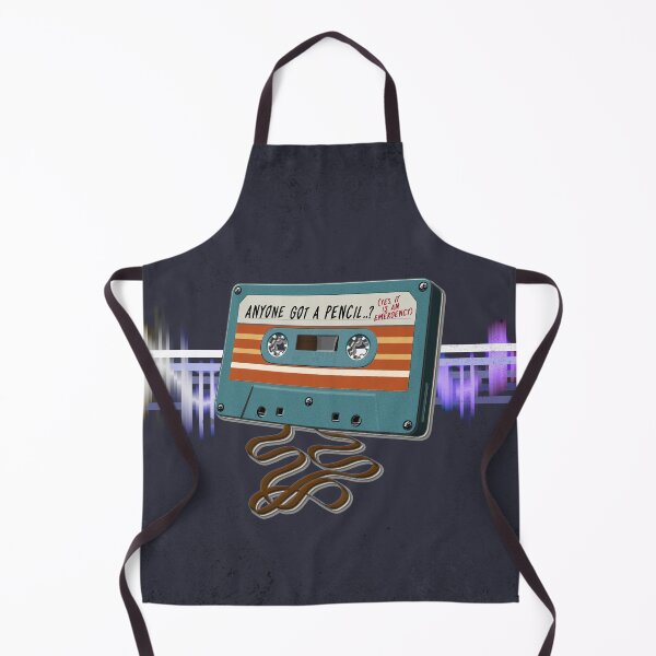 Item preview, ANYONE GOT A PENCIL? (Yes, It Is An Emergency) - Retro Music : Cassette Tape (Cyan / Orange) designed and sold by RetroTeeStudio.