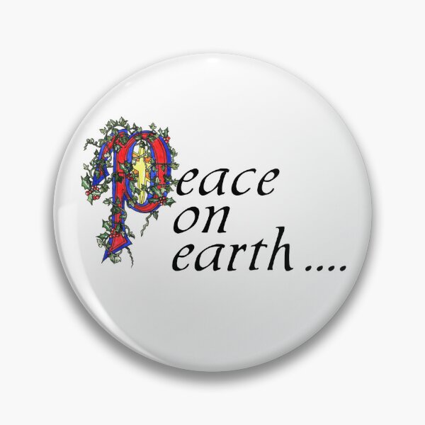 Item preview, Peace on earth message with illuminated first letter. designed and sold by janesg.