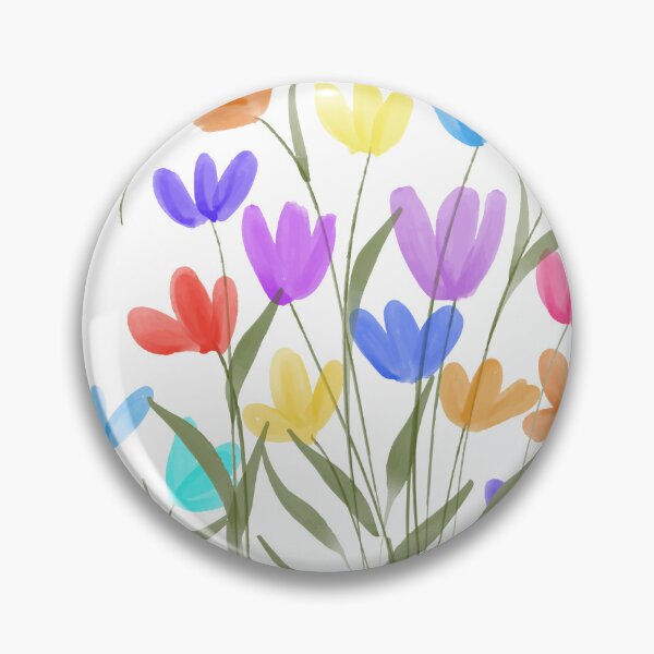 Item preview, Colorful meadow flowers pattern designed and sold by PeacefulArtUkr.