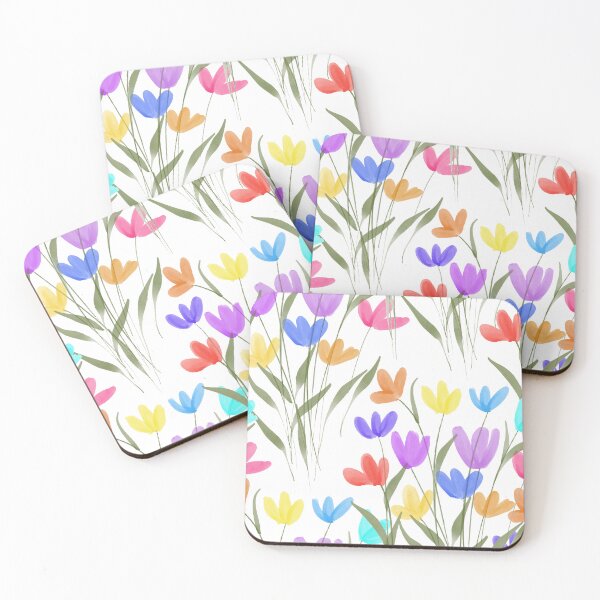 Item preview, Colorful meadow flowers pattern designed and sold by PeacefulArtUkr.