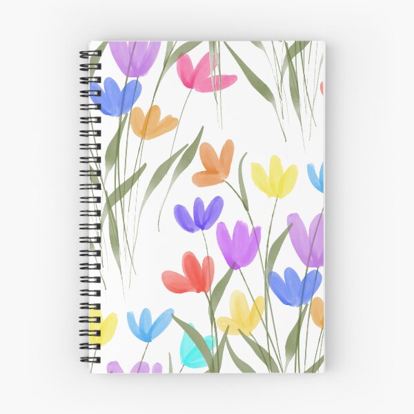 Item preview, Colorful meadow flowers pattern designed and sold by PeacefulArtUkr.