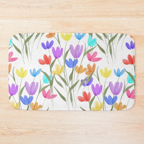 Item preview, Colorful meadow flowers pattern designed and sold by PeacefulArtUkr.