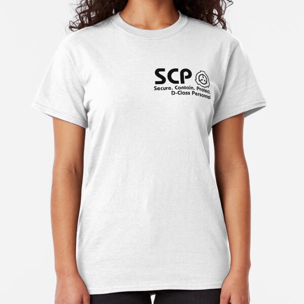 Contain T Shirts Redbubble - scp 002 20 breached and class d killed it roblox youtube