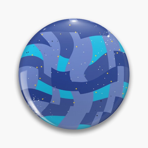 Item preview, blue purple wavy pattern designed and sold by Outside4Walls.