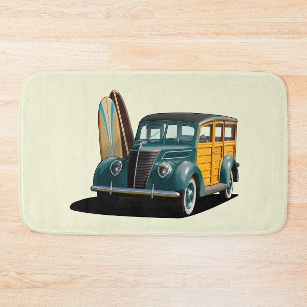 Item preview, 1937 Ford Woody Station Wagon in teal designed and sold by candc-retro.