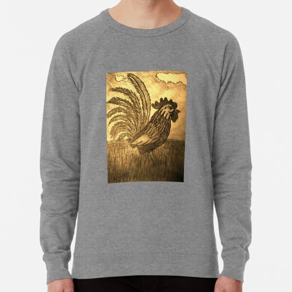 ROOSTER IN THE GRASS Lightweight Sweatshirt