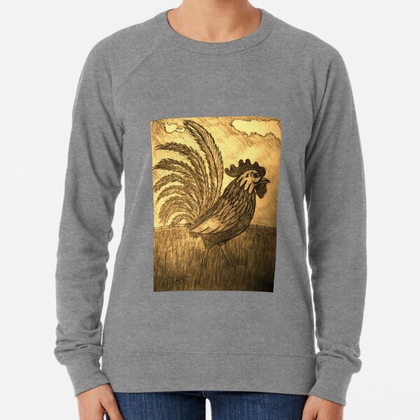 ROOSTER IN THE GRASS Lightweight Sweatshirt