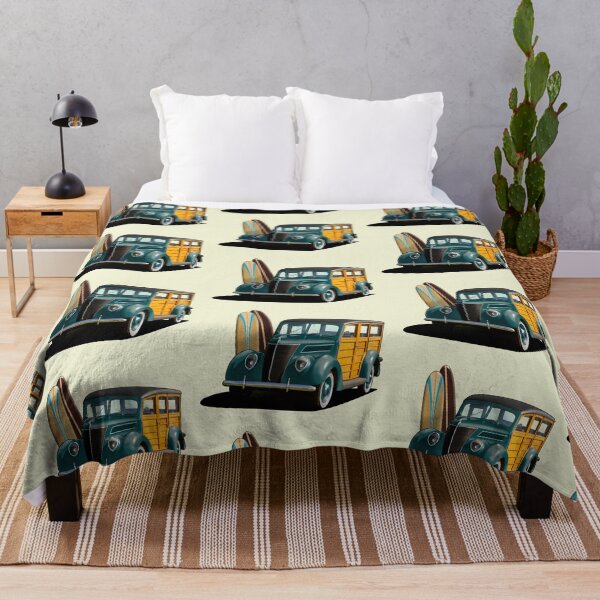 Item preview, 1937 Ford Woody Station Wagon in teal designed and sold by candc-retro.