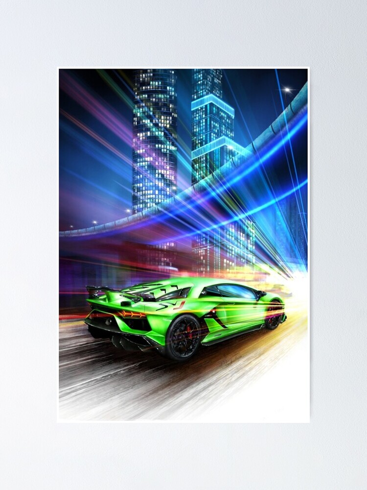 Neon Lamborghini Aventandor