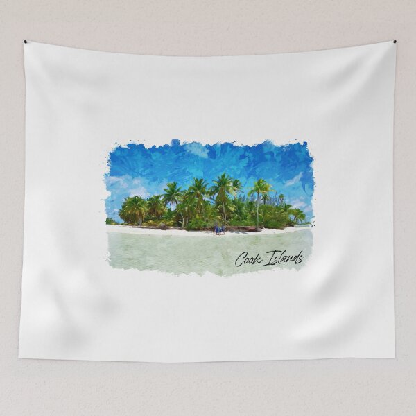Item preview, Cook Islands trip in watercolor designed and sold by chrlalexandru.