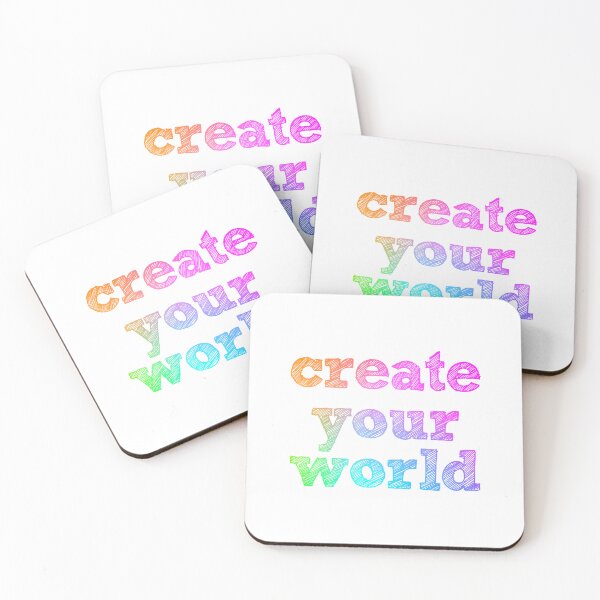 Item preview, Create Your World - rainbow quote designed and sold by thephoenixsoul.