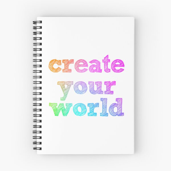 Item preview, Create Your World - rainbow quote designed and sold by thephoenixsoul.