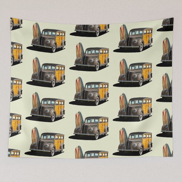 Item preview, 1937 Ford Woody Station Wagon in brown designed and sold by candc-retro.