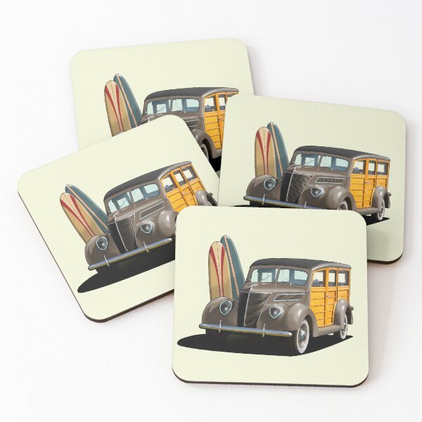 Item preview, 1937 Ford Woody Station Wagon in brown designed and sold by candc-retro.