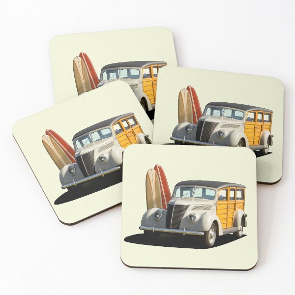 Item preview, 1937 Ford Woody Station Wagon in cream designed and sold by candc-retro.
