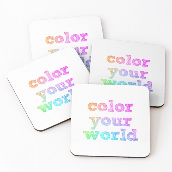 Item preview, Color Your World - rainbow quote designed and sold by thephoenixsoul.