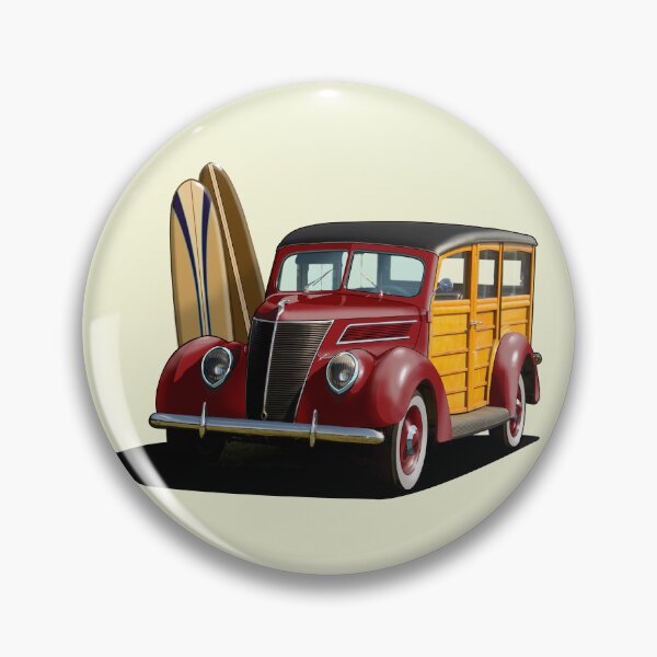 Item preview, 1937 Ford Woody Station Wagon in maroon designed and sold by candc-retro.