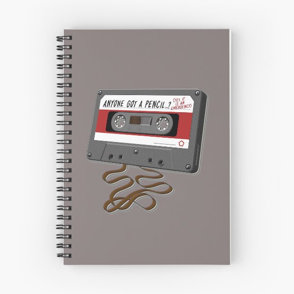 Item preview, ANYONE GOT A PENCIL? (Yes, It Is An Emergency) - Retro Music : Cassette Tape (Grey / Red Stripe) designed and sold by RetroTeeStudio.