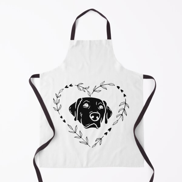 Artikelvorschau, Ein schwarz-weißes Labrador-Kranzherz. Labrador Hund Blumenherz Hund Blumen Kranz Herz. Kunstdruck entworfen und verkauft von Doggymadness.