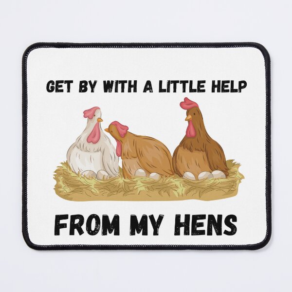 Item preview,  Funny Farmer I Get By With A Little Help From My Hens  designed and sold by badretop.