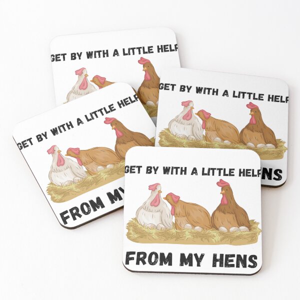 Item preview,  Funny Farmer I Get By With A Little Help From My Hens  designed and sold by badretop.
