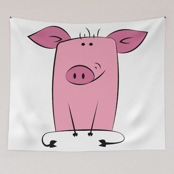 Item preview, Print cartoon Pig designed and sold by mariline-design.