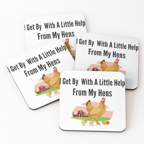 Item preview,  Funny Farmer I Get By With A Little Help From My Hens  designed and sold by badretop.