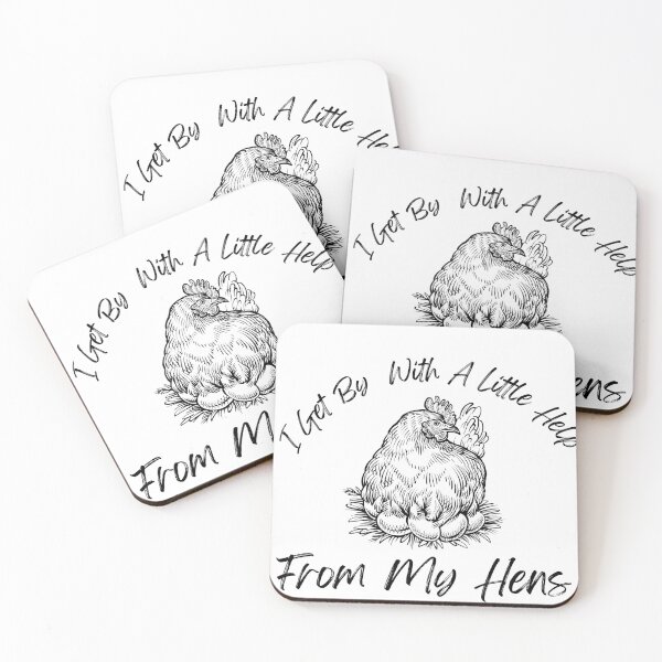 Item preview,  Funny Farmer I Get By With A Little Help From My Hens  designed and sold by badretop.