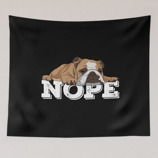 Item preview, English Bulldog Nope designed and sold by kudostees.