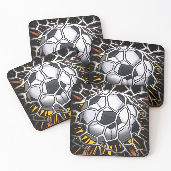 Item preview, Football Soccer Ball in bulging net designed and sold by Click-Like.